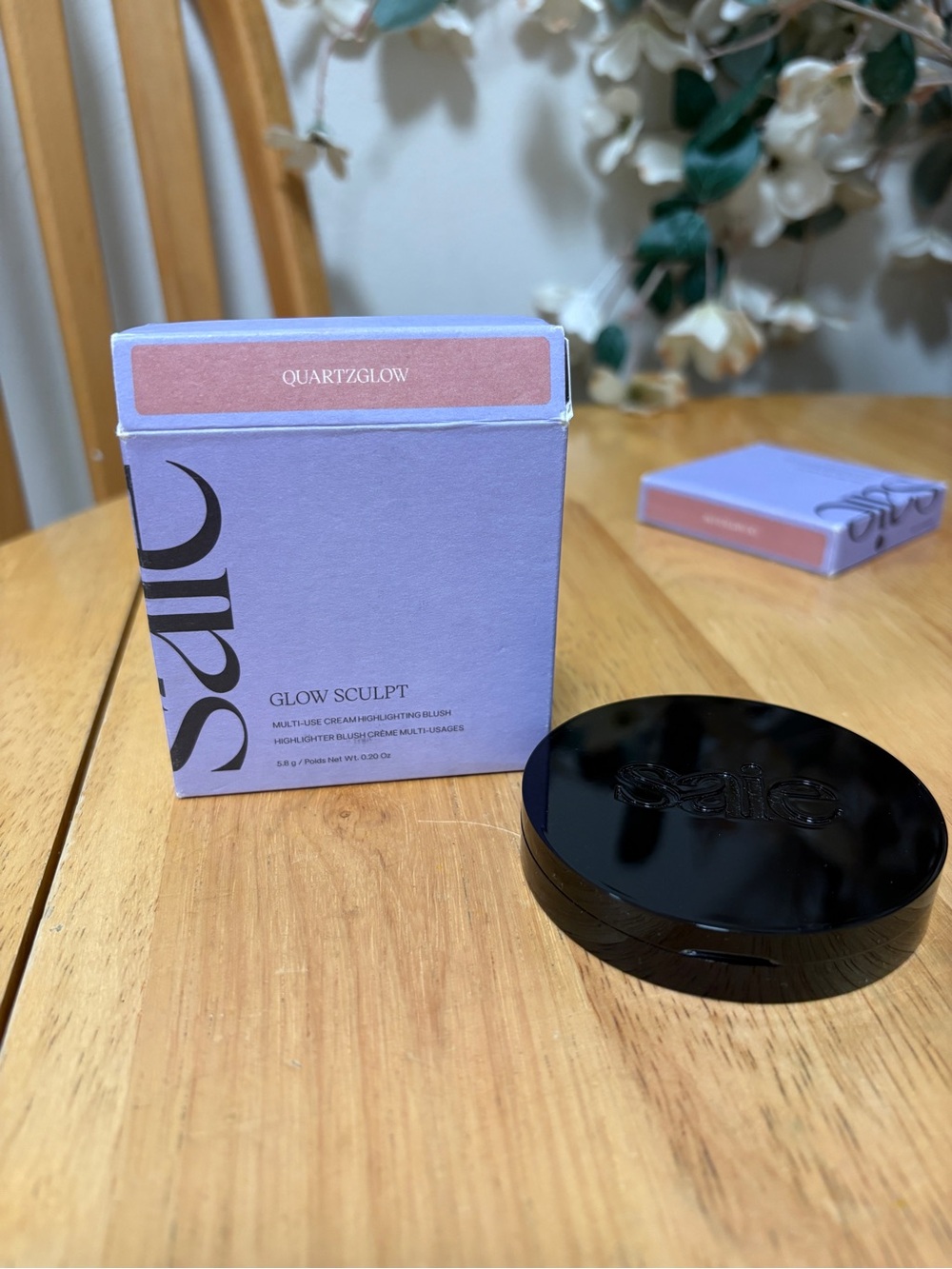 Saie Glow Sculpt ~Multi-Use Cream Highlighting Blush In QUARTZGLOW, 0.20oz, BNIB